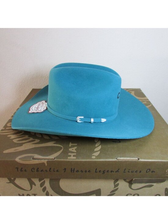 Charlie 1 Horse Women\'s The Cowgirl Hat Turquoise CWCWHT-7242TQM0